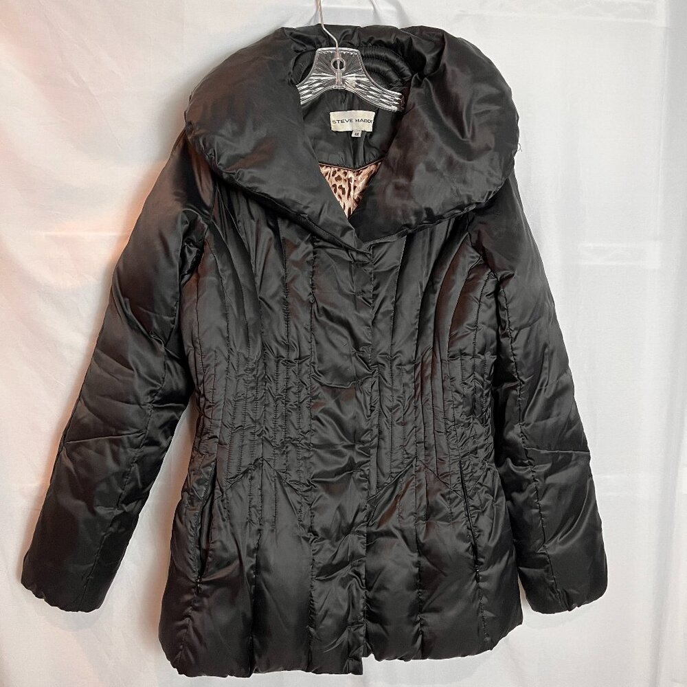 Women's Black Steve Madden Puffer Jacket Size M